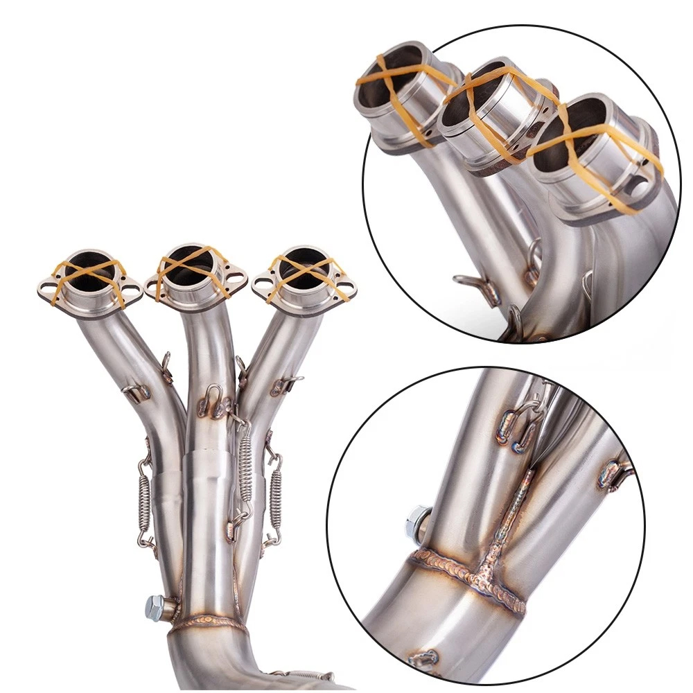 For Yamaha MT09 XSR900 2021-24 Modified System Exhaust Pipe Front Link Pipe 51mm - Image 5