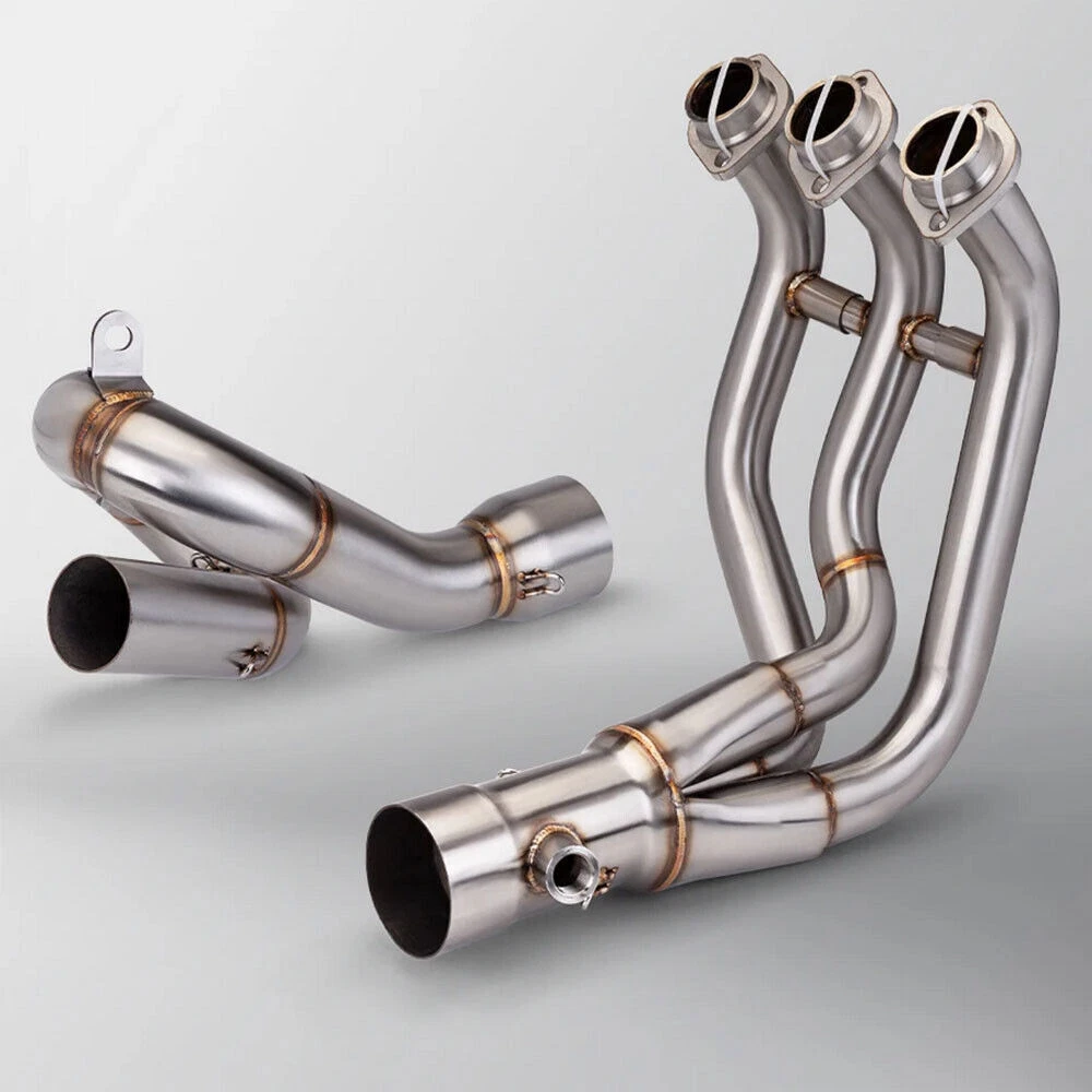 For Yamaha MT09 FZ09 2014-2020 Modified System Exhaust Pipe Front Link Pipe 51mm - Image 3