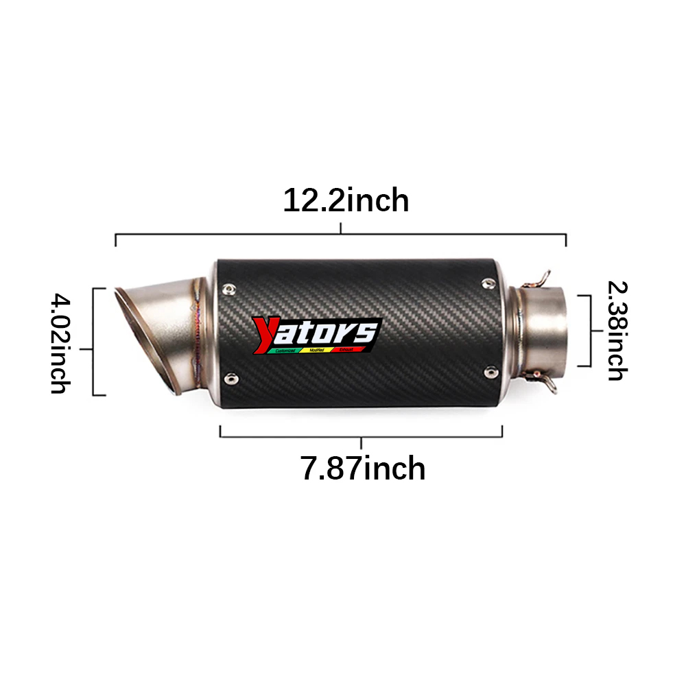 For Yamaha 2021-2023 YZF R7 Bolt-on Full Exhaust Header Link Pipe Muffler 51mm - Image 9