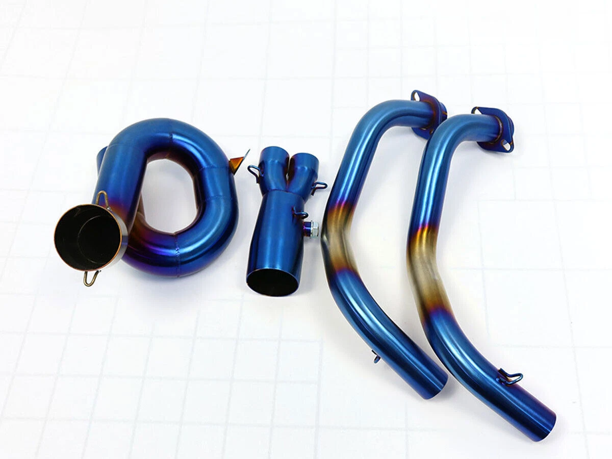 For Yamaha MT07 FZ07 Full Exhaust System Header Pipe Front Mid Pipe Slip On 2 in - Image 5