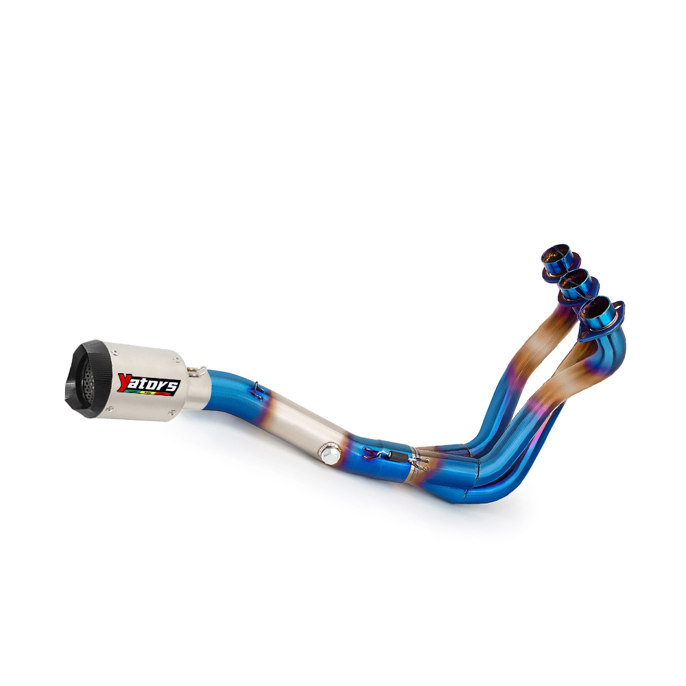 Full Exhaust System Muffler Link Pipe Tip For Yamaha MT09 FZ09 XSR900 2014-2020