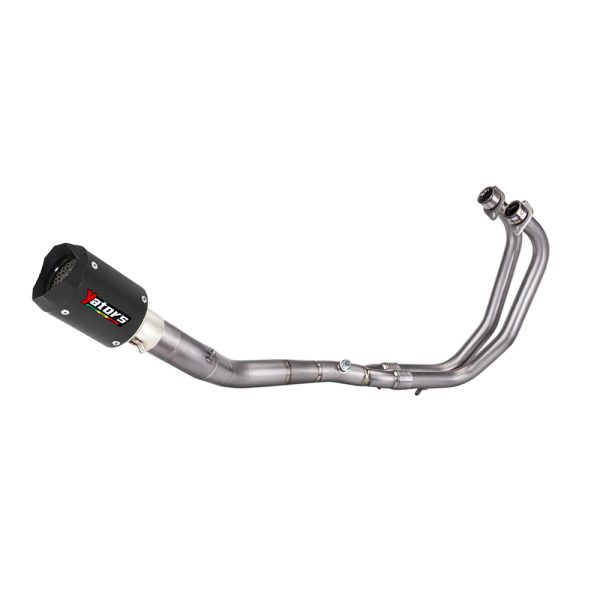 For Yamaha YZF R3 2021-2024 MT-03 Whole System Black Muffler Exhaust Header Pipe