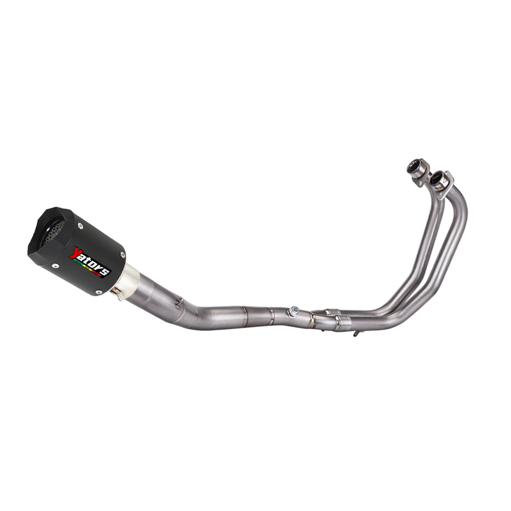 For Yamaha YZF R3 2021-2024 MT-03 Whole System Black Muffler Exhaust Header Pipe