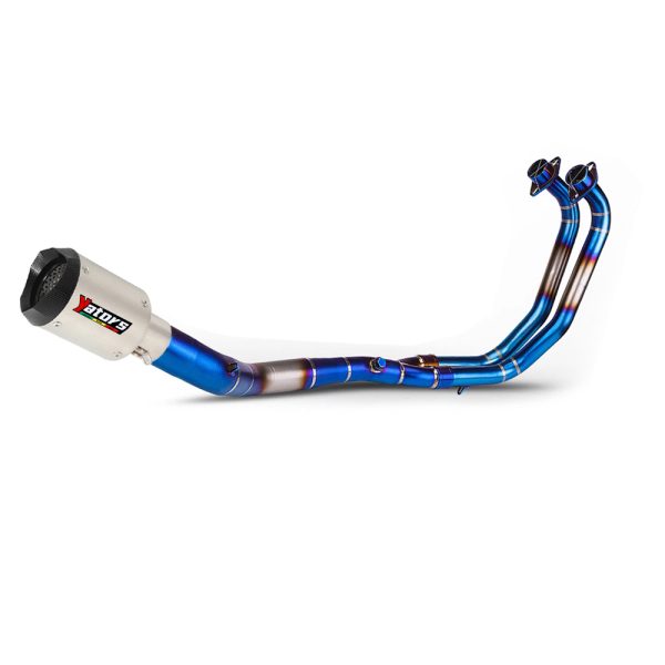 For Yamaha YZF R3 2021-2024 MT-03 Exhaust Header Pipe blue Whole System Muffler