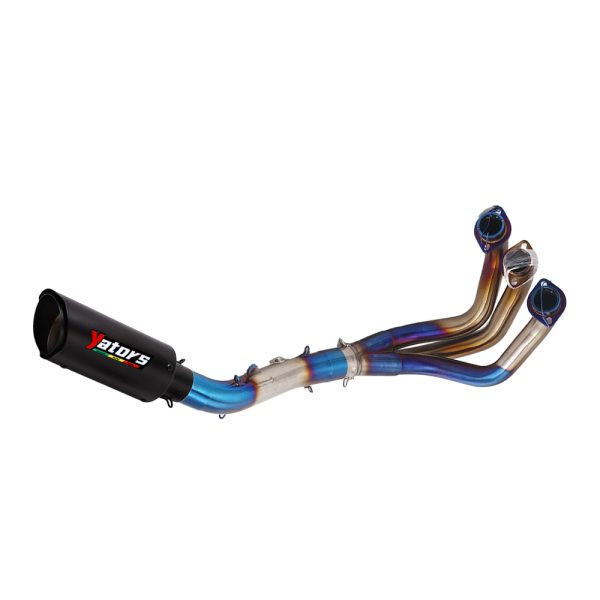 Full System For Yamaha MT-09 FZ09 2014-2020 Blue Muffler Exhaust Front Link Pipe