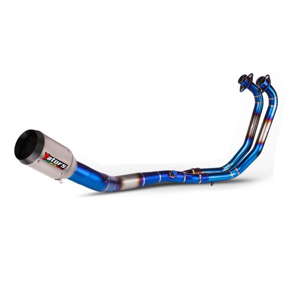 For Yamaha YZF R3 2021-2024 MT-03 Exhaust Header Pipe blue Whole System Muffler