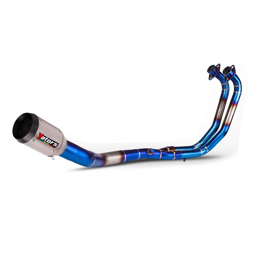 For Yamaha YZF R3 2021-2024 MT-03 Exhaust Header Pipe blue Whole System Muffler