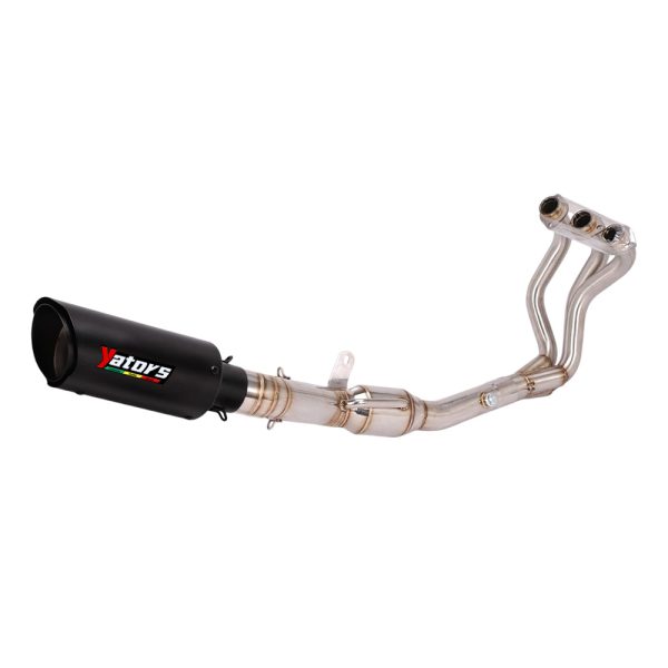 For Yamaha MT09 2020-2023 Full Exhaust System Header Link Pipe Muffler Tips Slip