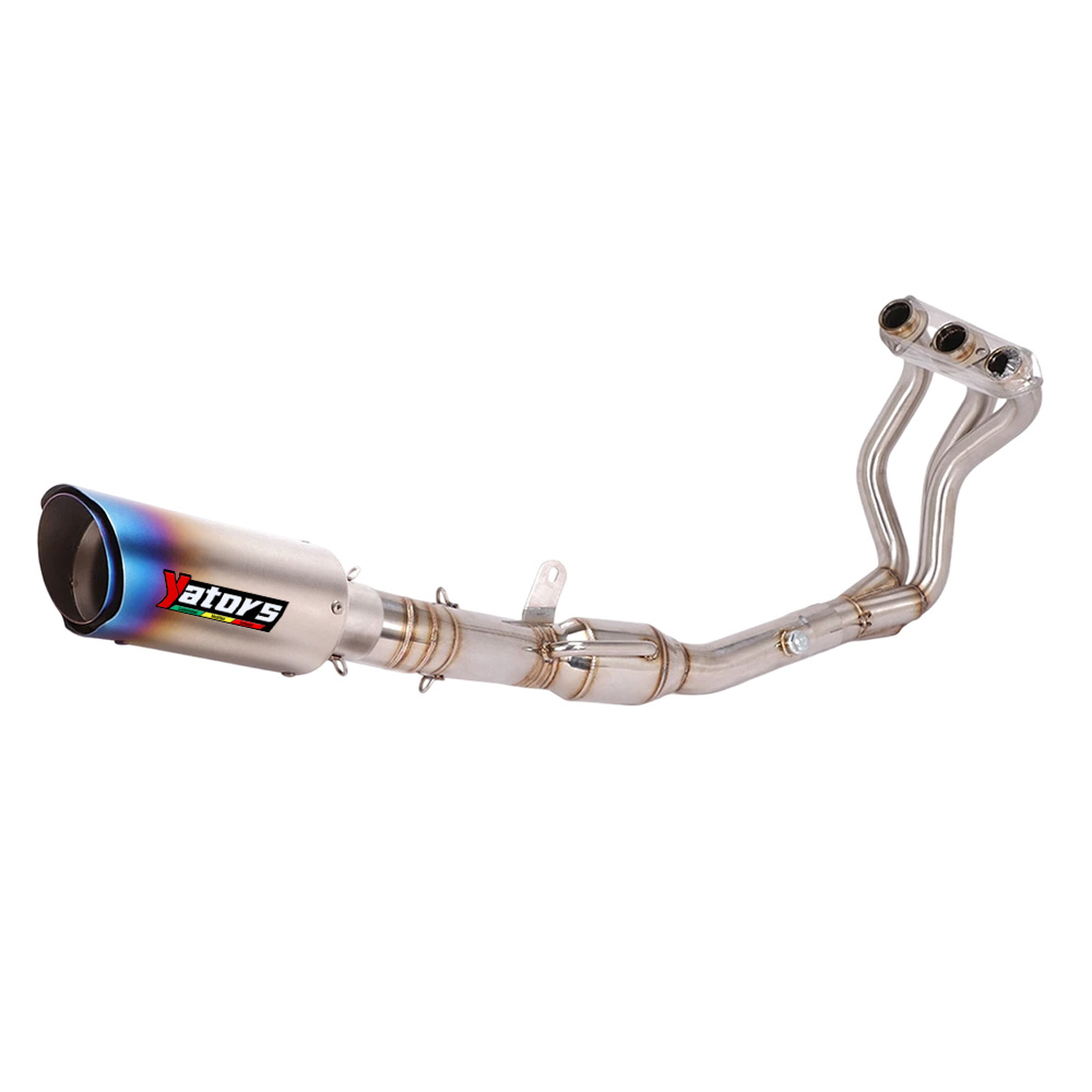 Slip For Yamaha MT09 2020-2023 Full Exhaust System Header Link Pipe Muffler Tips