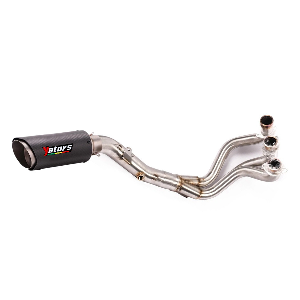 For Yamaha FZ09 MT-09 2014-23 Full Exhaust System Header Link Pipe Muffler Tips