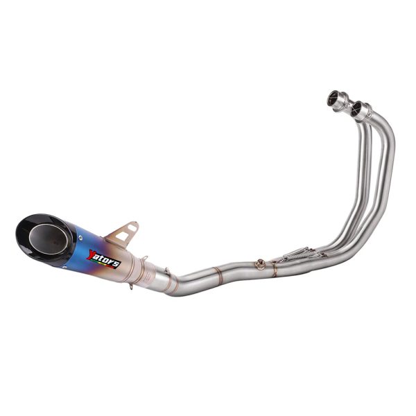 For Yamaha YZF R3 2014-2024 MT-03 Full System Exhaust Front Pipe Blue Muffler