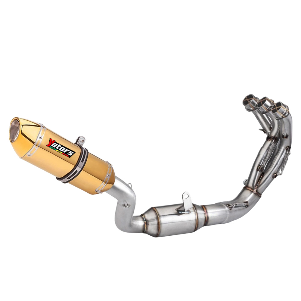Whole System Exhaust Header Pipe Muffler Tips For Yamaha XSR900 MT-09 2021-2024
