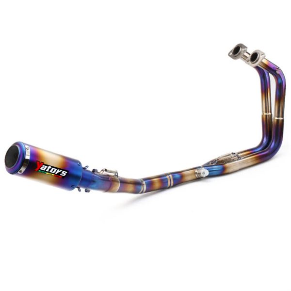 Titanium Whole System Exhaust Tips Front Header Pipe For Kawasaki Ninja400 Z400