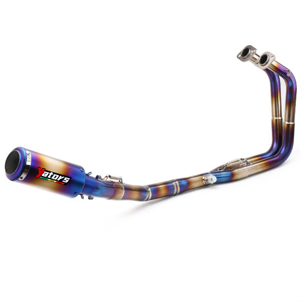 Titanium Whole System Exhaust Tips Front Header Pipe For Kawasaki Ninja400 Z400