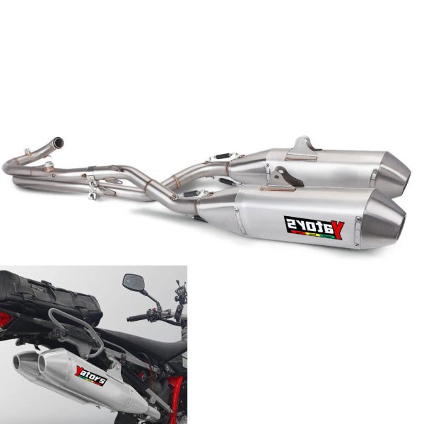 For SWM RS550R/300R/650R 2016-2022 Full System Exhaust Tips Muffler Header Pipe