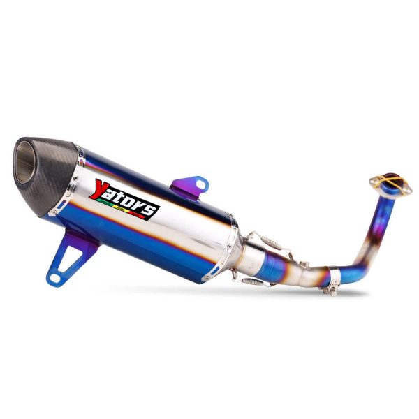 Full System For YAMAHA XMAX300 2017-2023 Exhaust Muffler Tips Carbon Header Pipe