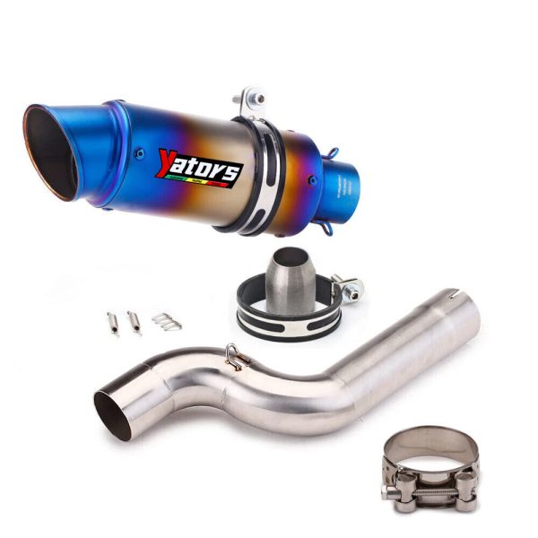 For BMW F900R F900XR 2020-2023 Exhaust Tips Mid Tail Muffler Pipe Slip on System