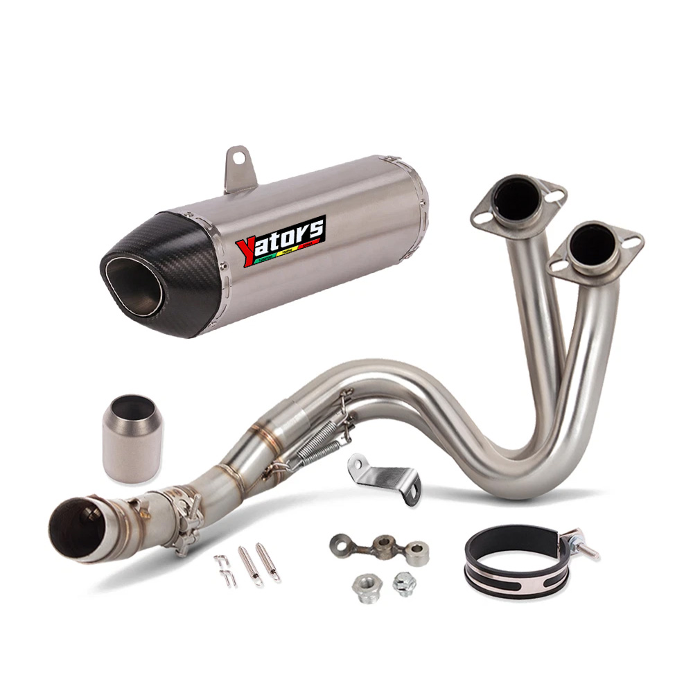 For Kawasaki Ninja 650 Z650 17-19 Full System Exhaust Tips Blue Header Pipe - Image 2