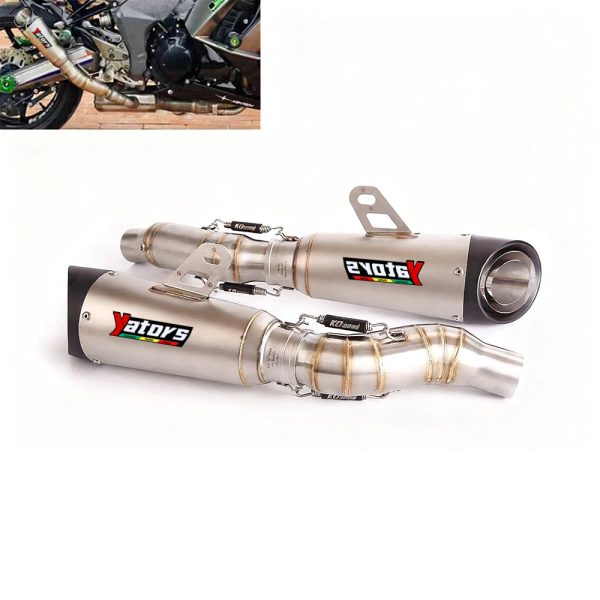 For Kawasaki Z1000/SX Ninja 1000/SX Slip-on Exhaust Tips 51mm Muffler Pipe L R