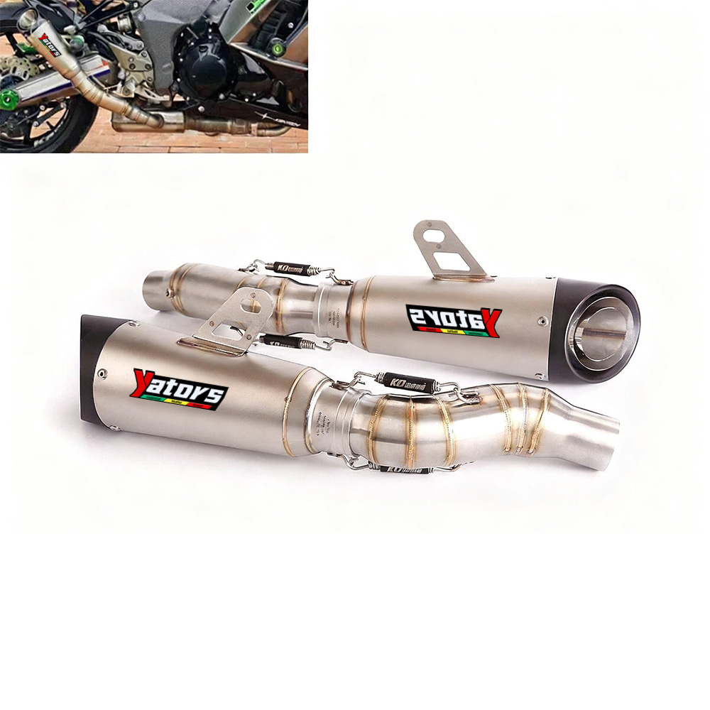 For Kawasaki Z1000/SX Ninja 1000/SX Slip-on Exhaust Tips 51mm Muffler Pipe L R