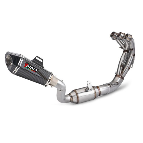 For Yamaha MT09 FZ09 2021-2024 Full Exhaust System 51mm Muffler Pipe Black