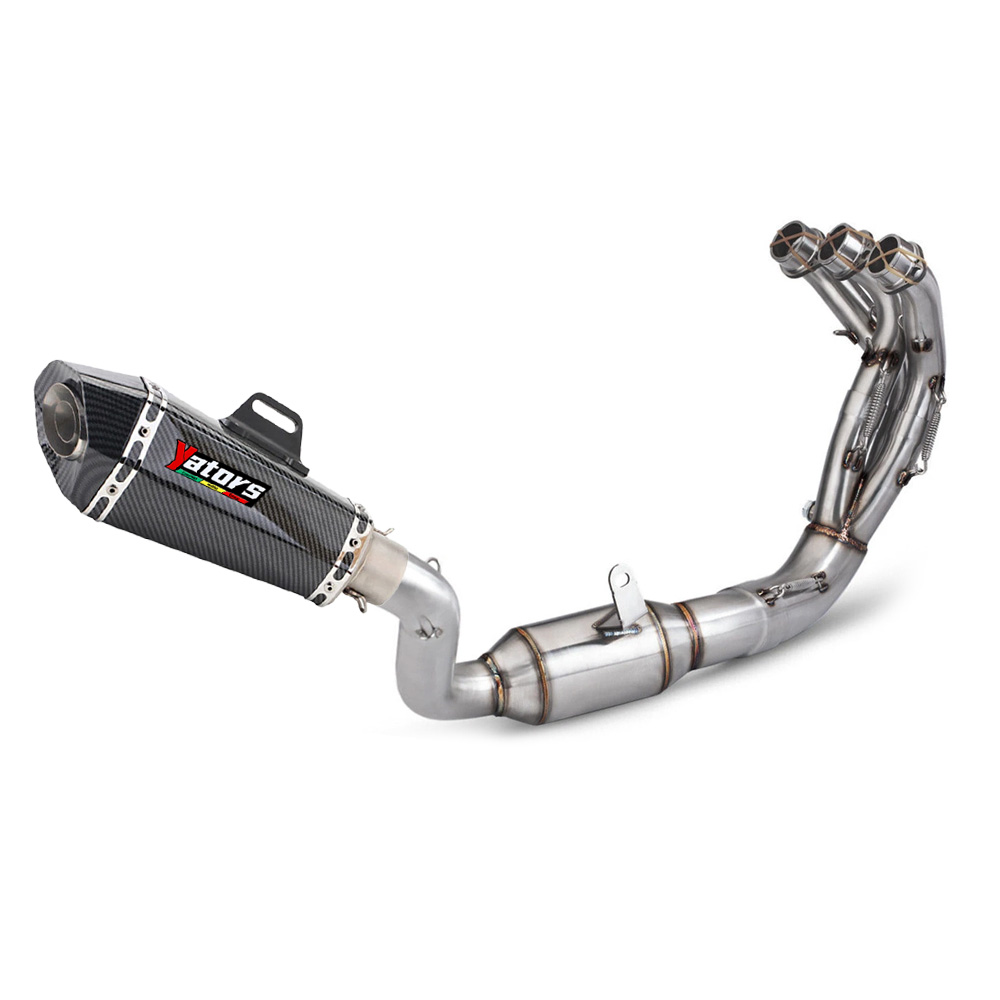 For Yamaha MT09 FZ09 2021-2024 Full Exhaust System 51mm Muffler Pipe Black