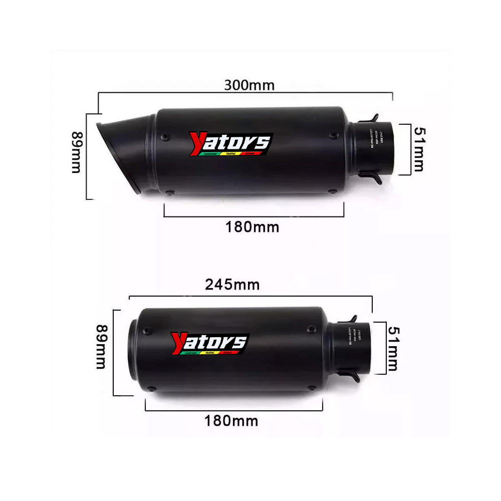 MT-09 2020-2025 for Yamaha MT-09 Exhaust Front Pipe Muffler Tips Whole System - Image 2