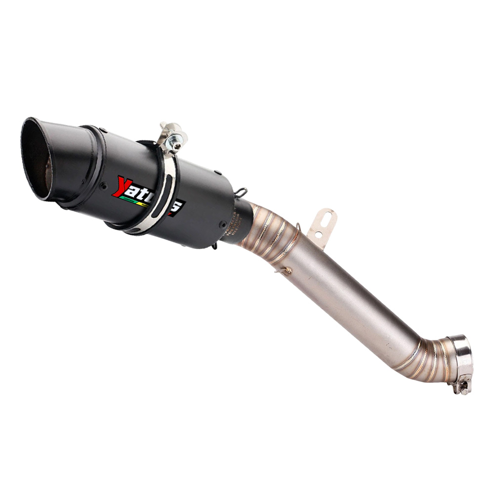 Motorcycle Exhaust Muffler Tips Mid Link Pipe System For Aprilia RSV4 2009-2021