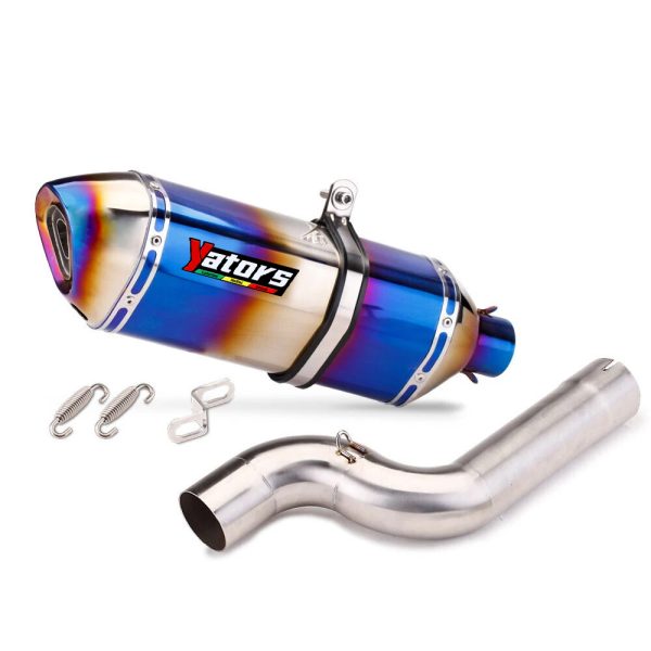 For BMW F900R F900XR 2020-2023 Exhaust Tips Mid Tail Muffler Pipe Slip on System