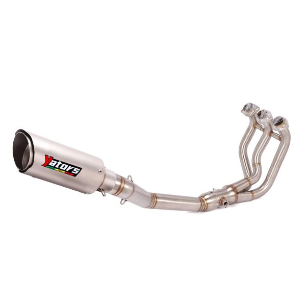 Full Exhaust System Header Link Pipe 51mm Muffler For Yamaha FZ09 MT-09 2014-23