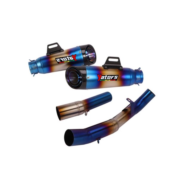 Slip For Kawasaki Ninja Z1000 2010-2020 Mid Exhaust Link Pipe 51mm Muffler Tips