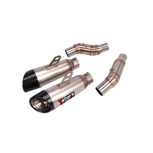 For Kawasaki Ninja Z1000 2010-2020 Mid Exhaust Link Pipe 51mm Muffler Tips Slip
