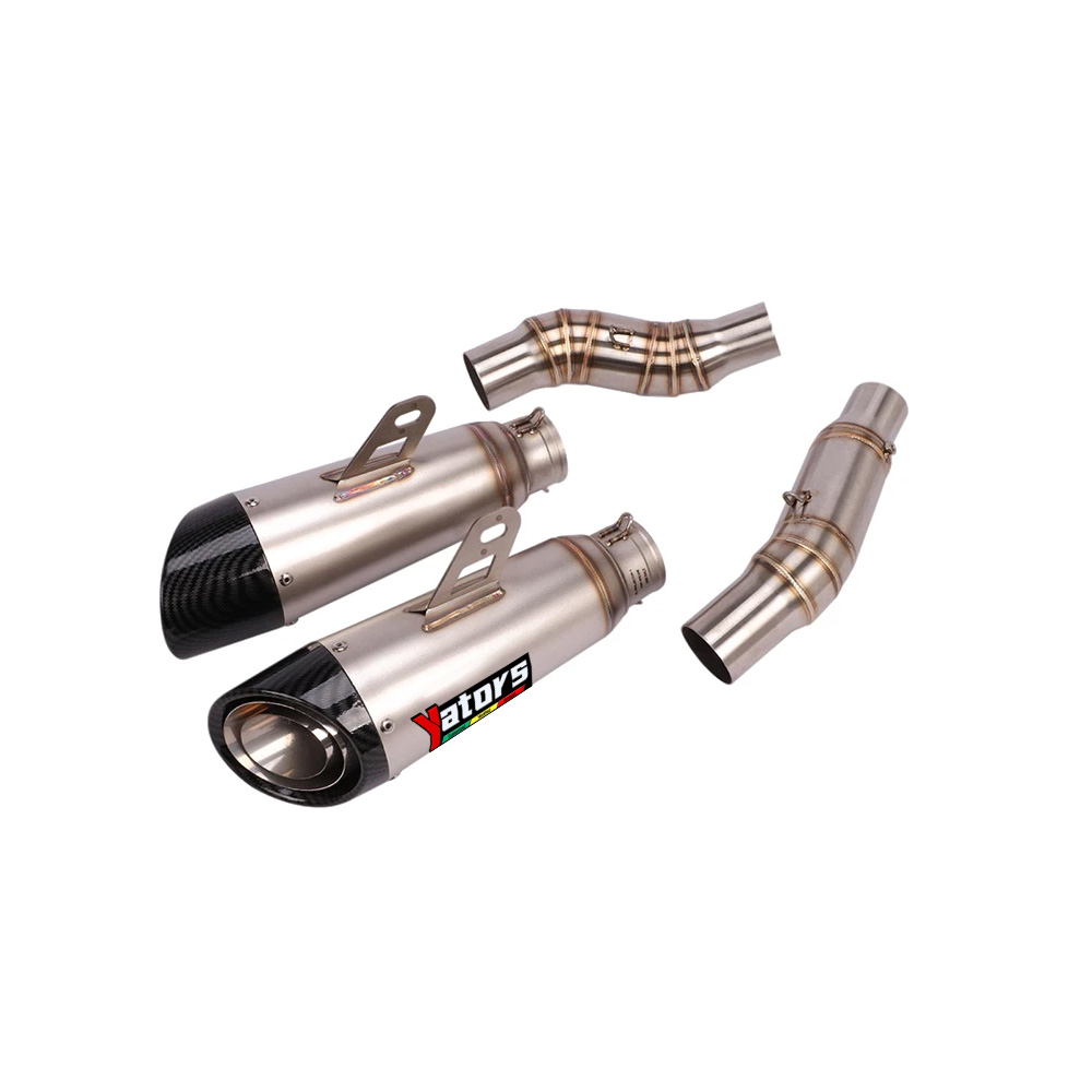 For Kawasaki Ninja Z1000 2010-2020 Mid Exhaust Link Pipe 51mm Muffler Tips Slip