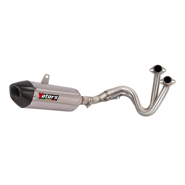 For Kawasaki Ninja 650 Z650 17-19 Full System Exhaust Tips Blue Header Pipe