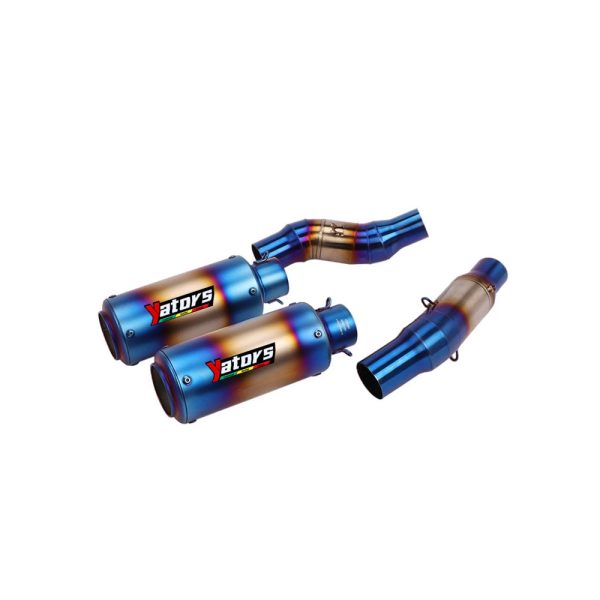 Slip Mid Exhaust Link Pipe 51mm Muffler Tips For Kawasaki Ninja Z1000 2010-2020