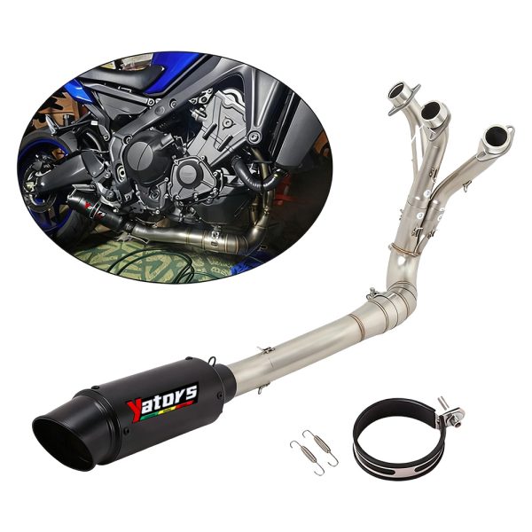 Exhaust Whole System Header Muffler Pipe Tips For Yamaha XSR900 MT-09 2024-2025
