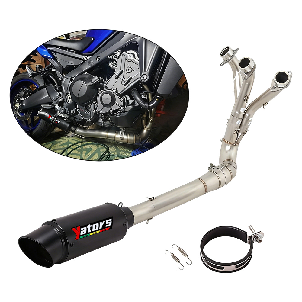 Exhaust Whole System Header Muffler Pipe Tips For Yamaha XSR900 MT-09 2024-2025