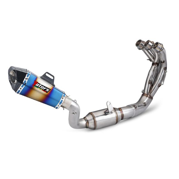 For Yamaha MT09 FZ09 2021-2024 Full Exhaust System 51mm Muffler Pipe Black