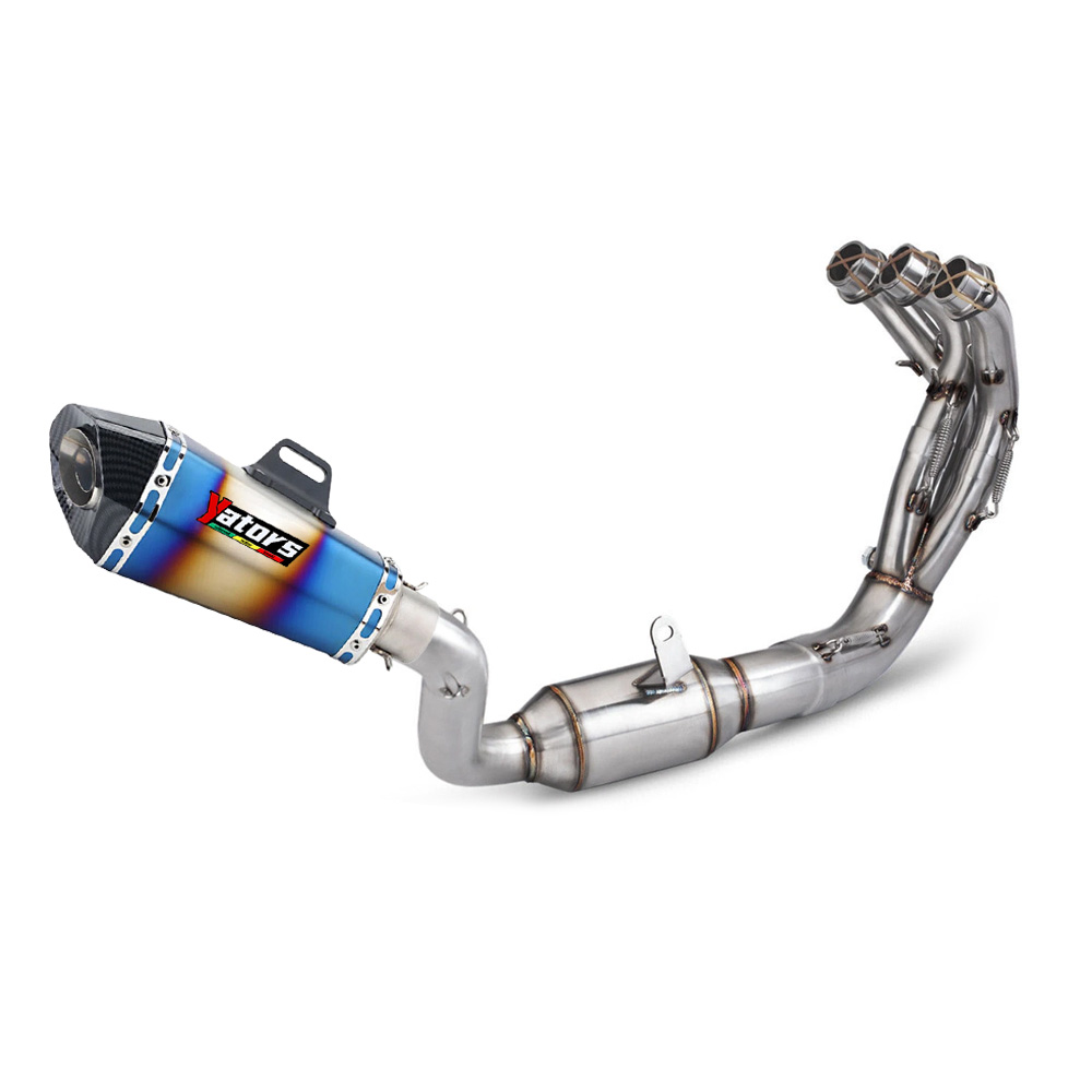 For Yamaha MT09 FZ09 2021-2024 Full Exhaust System 51mm Muffler Pipe Black