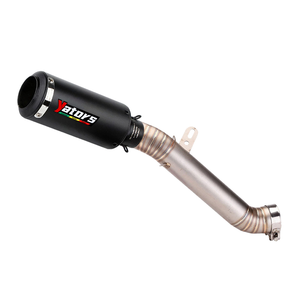 Motorcycle Exhaust Muffler Tips Mid Link Pipe System For Aprilia RSV4 2009-2021