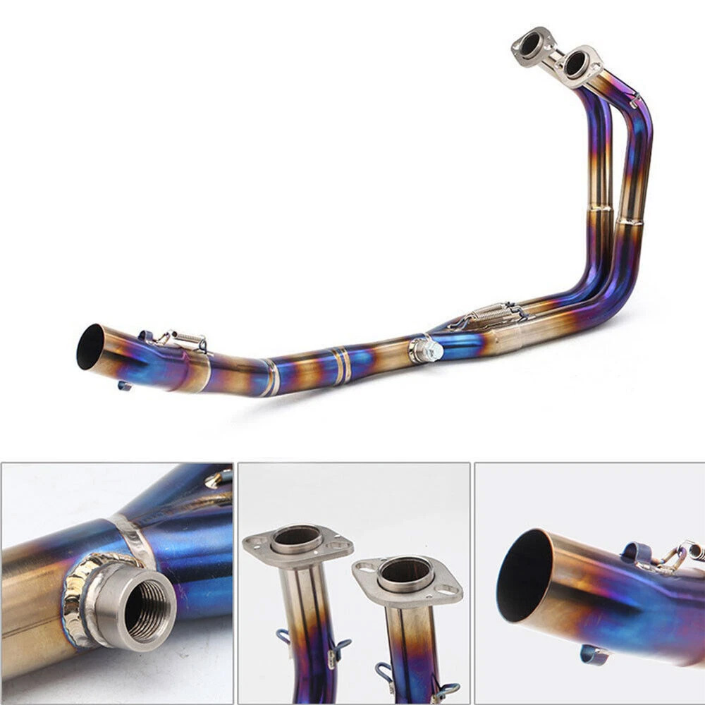 Titanium Whole System Exhaust Tips Front Header Pipe For Kawasaki Ninja400 Z400 - Image 3