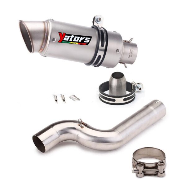 For BMW F900R F900XR 2020-2023 Exhaust Tips Mid Tail Muffler Pipe Slip on System