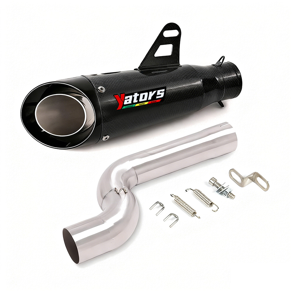 Slip on for BMW F900R F900XR 2020-2022 Exhaust Tips Muffler 310mm Mid Link Pipe