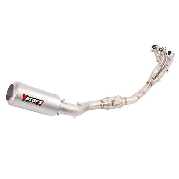 For Yamaha MT-09 2024 2023 2022 2021 Exhaust System Header Pipe Black Muffler