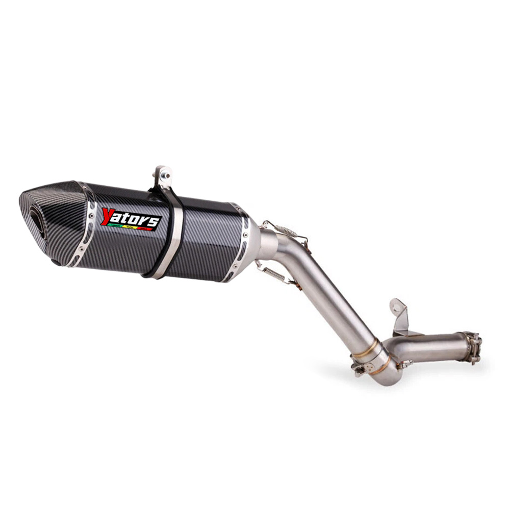 Exhaust Tips Muffler Mid Pipe Slip on System For BMW F850GS/F750GS 2018-2021