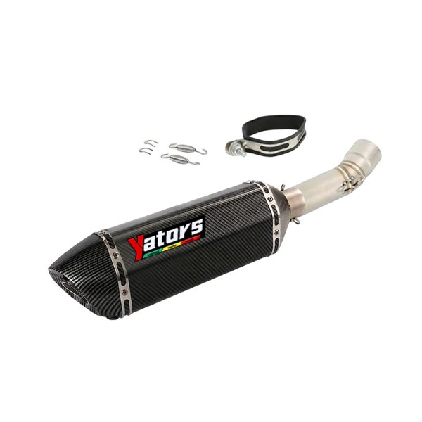 For BMW F800GS F700GS F650GS Left Exhaust Muffler Mid Pipe 51MM System Tip F800R