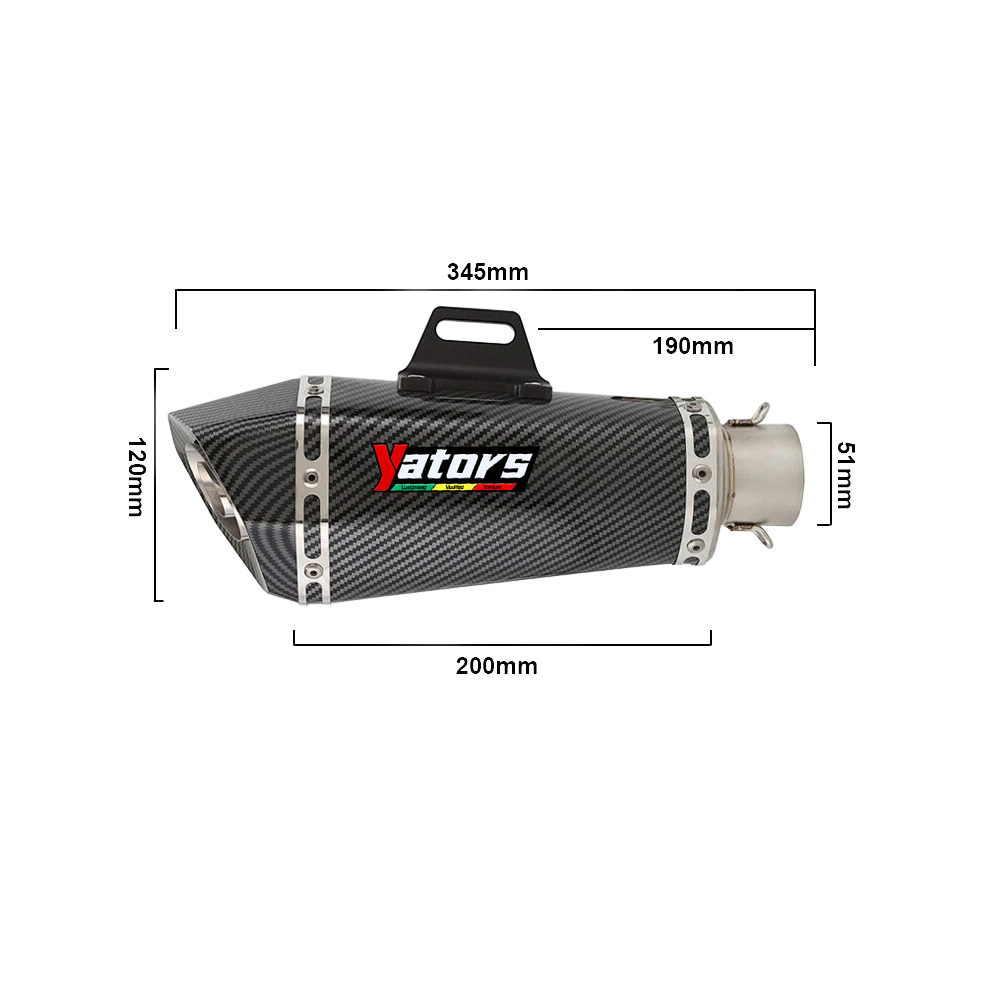 For Kawasaki Z900 Ninja 900 2017-2024 Exhaust System Header Pipe Muffler Slip On - Image 3