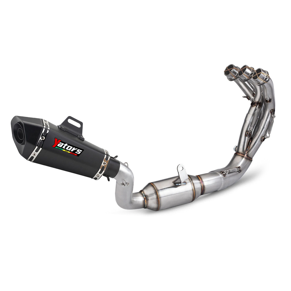 For Yamaha MT09 FZ09 2021-2024 Full Exhaust System 51mm Muffler Pipe Black