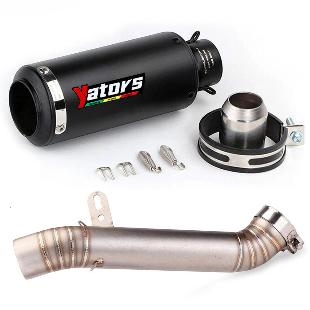 Motorcycle Exhaust Muffler Tips Mid Link Pipe System For Aprilia RSV4 2009-2021 - Image 4