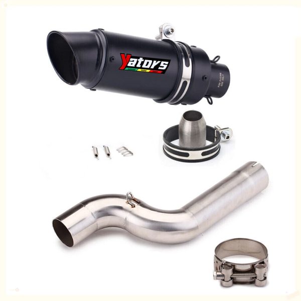 For BMW F900R F900XR 2020-2023 Exhaust Tips Mid Tail Muffler Pipe Slip on System